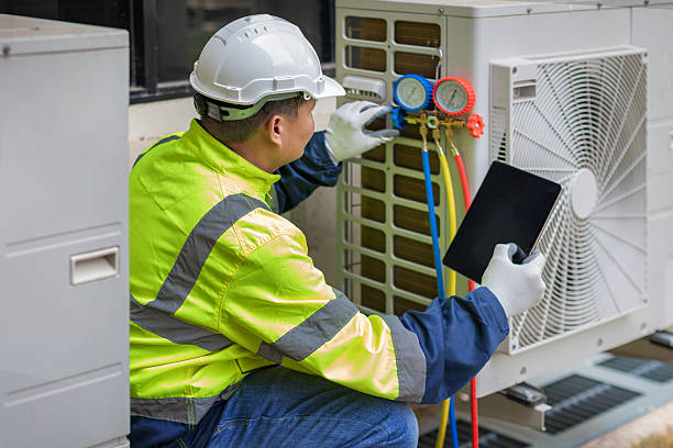 Professional Hvac technician working in Woodville, MS
